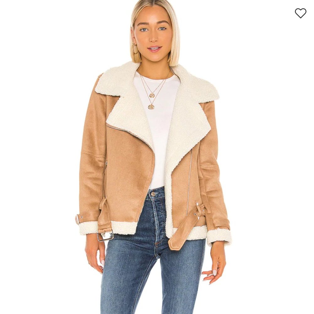 Jax Oversized Moto Coat (superdown)